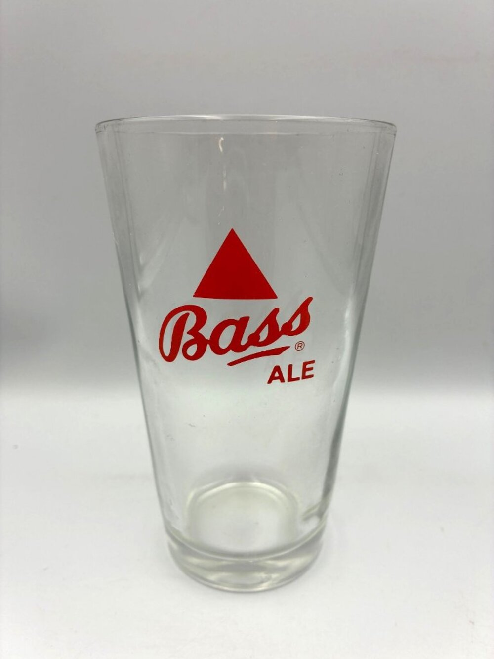 Bass Ale Pint Glass Clear Beer Glass Cup Vintage Collectible Barware Gift Item